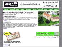 Tablet Screenshot of massagefinjabacken.se